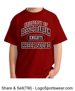 Youth Property of Cheer Tee Design Zoom